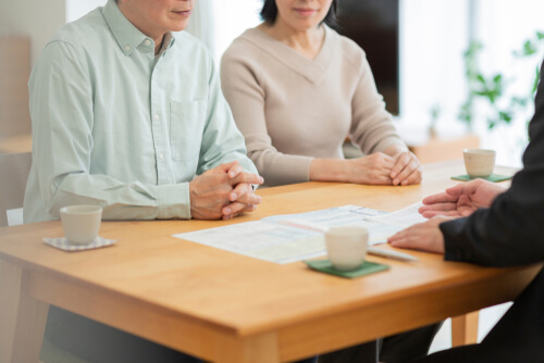 grandparents speaking with attorney