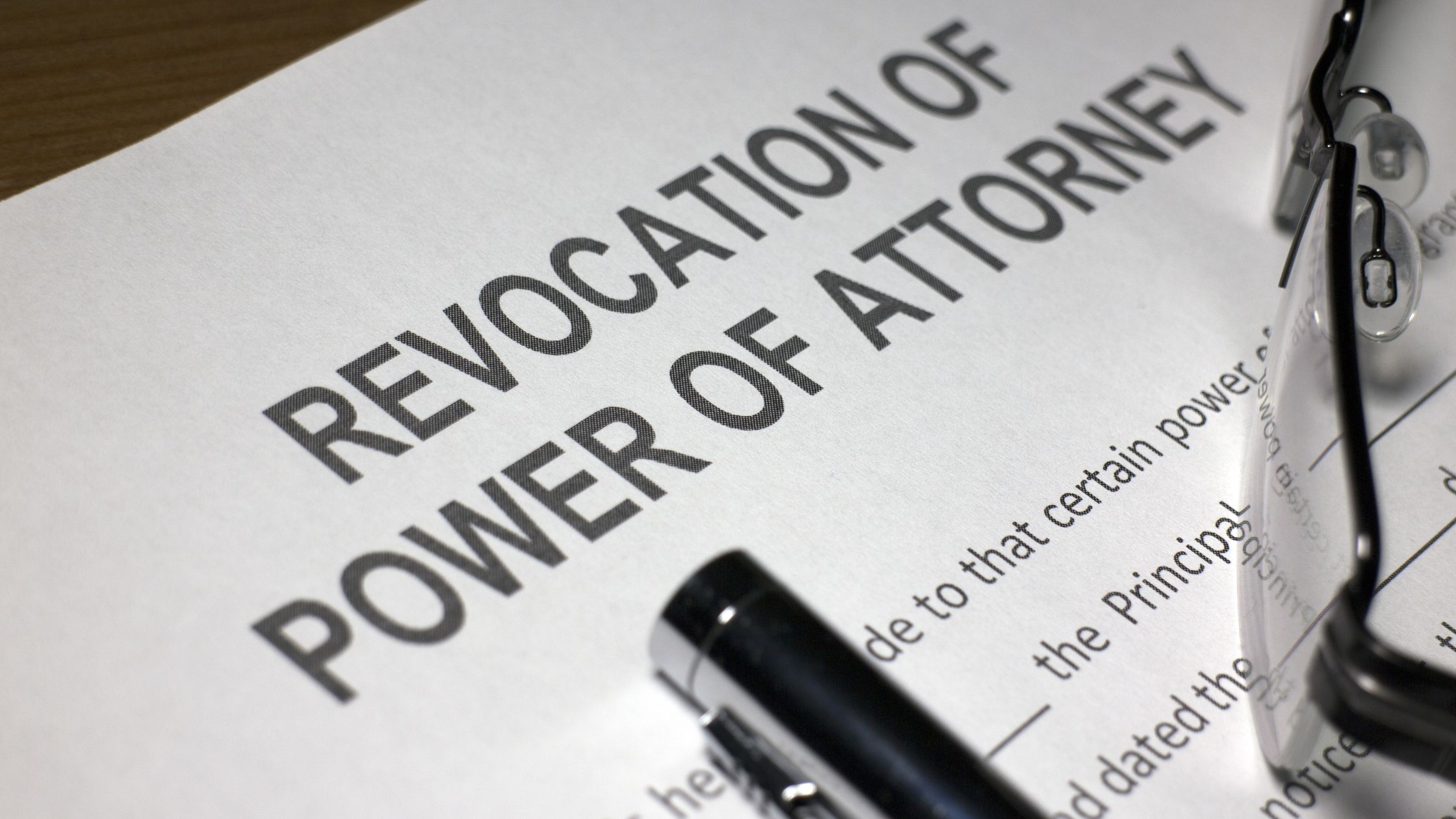 Revocation of Power of Attorney